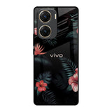 Tropical Art Flower Vivo V29e 5G Glass Back Cover Online