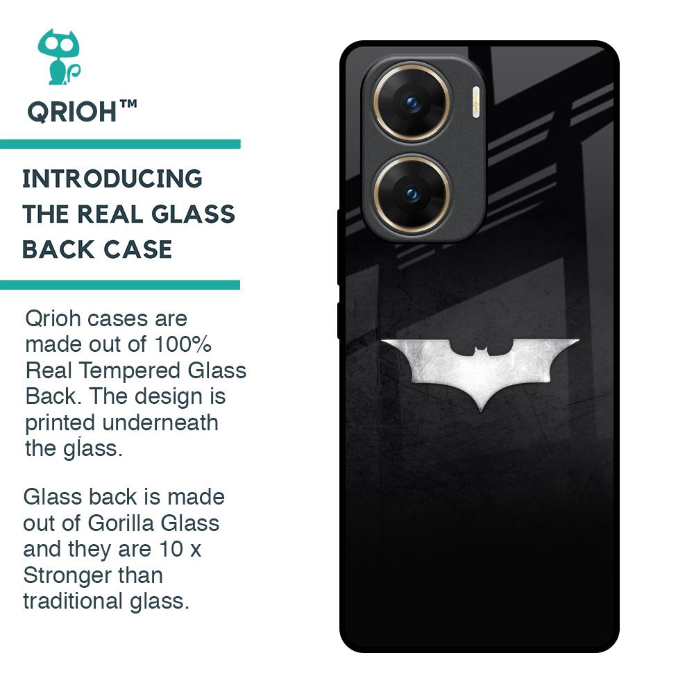 Super Hero Logo Glass Case for Vivo V29e 5G