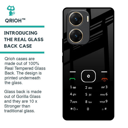 Classic Keypad Pattern Glass Case for Vivo V29e 5G