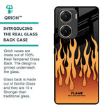 Fire Flame Glass Case for Vivo V29e 5G
