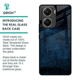 Dark Blue Grunge Glass Case for Vivo V29e 5G