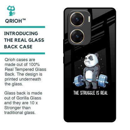 Real Struggle Glass Case for Vivo V29e 5G