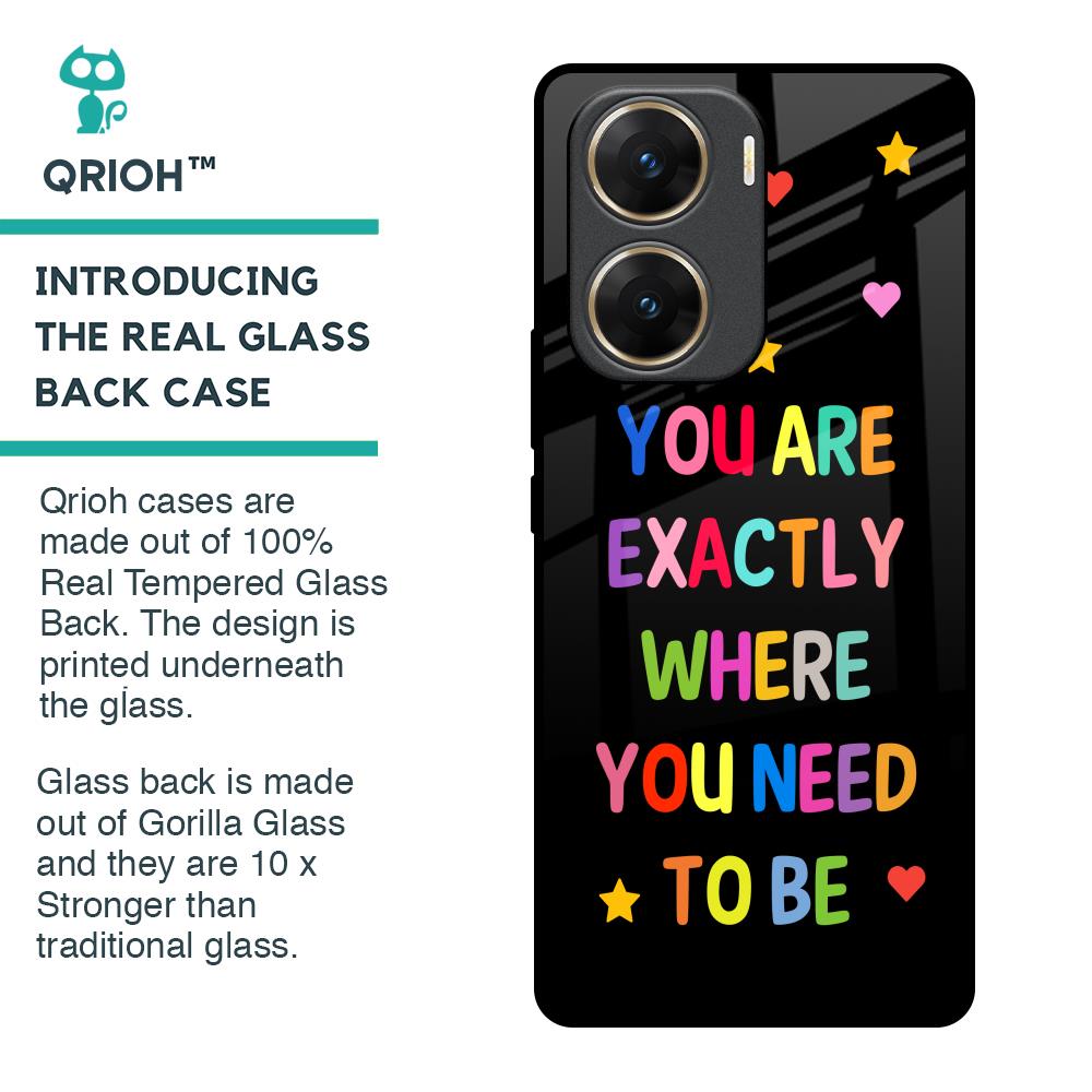Magical Words Glass Case for Vivo V29e 5G
