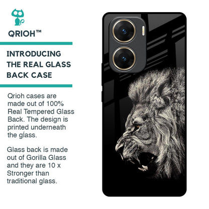Brave Lion Glass Case for Vivo V29e 5G