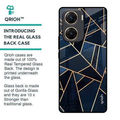 Abstract Tiles Glass Case for Vivo V29e 5G