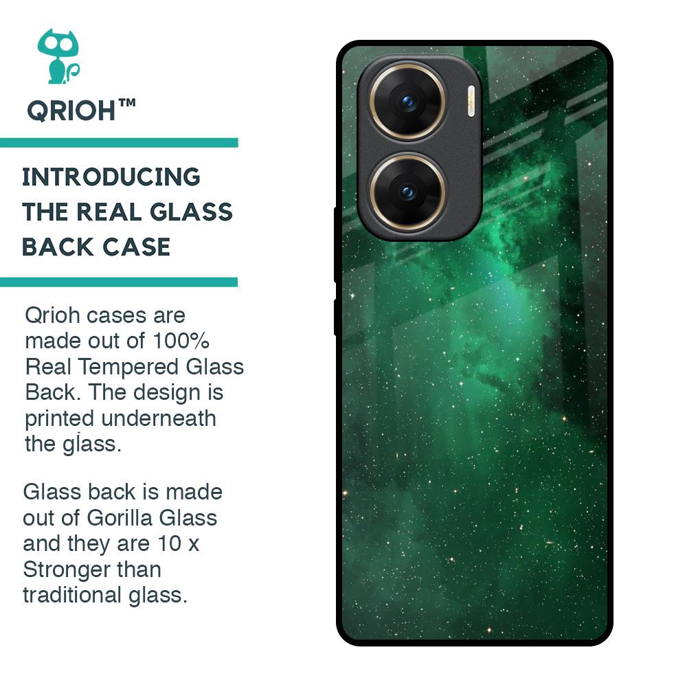 Emerald Firefly Glass Case For Vivo V29e 5G