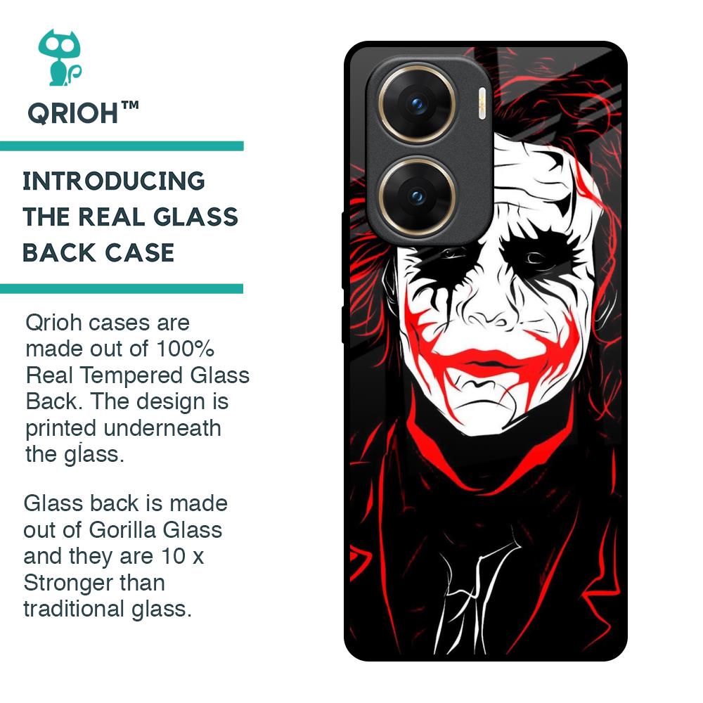 Life In Dark Glass Case For Vivo V29e 5G