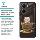 Tea With Kitty Glass Case For Vivo V29e 5G