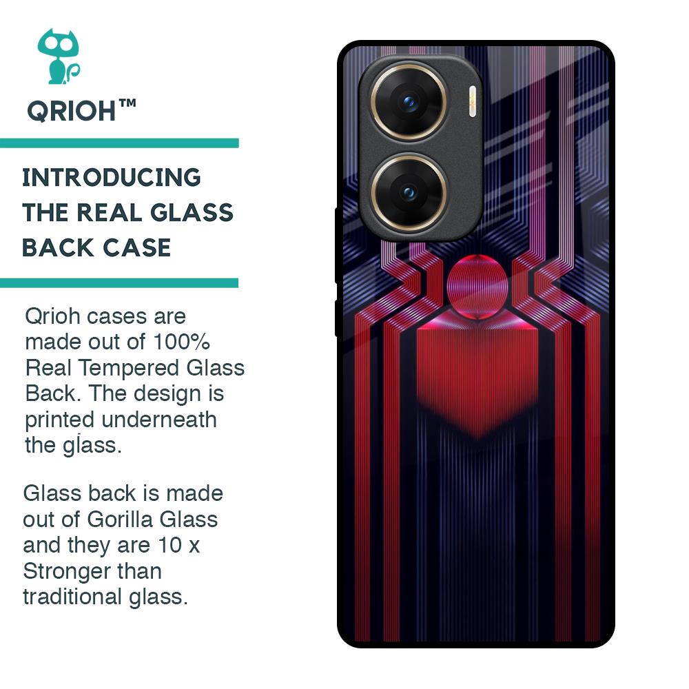 Super Art Logo Glass Case For Vivo V29e 5G