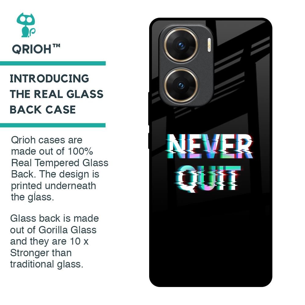 Never Quit Glass Case For Vivo V29e 5G