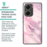 Diamond Pink Gradient Glass Case For Vivo V29e 5G