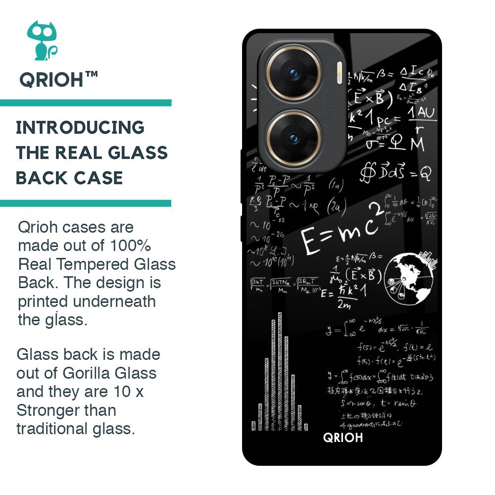 Funny Math Glass Case for Vivo V29e 5G