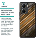 Diagonal Slash Pattern Glass Case for Vivo V29e 5G