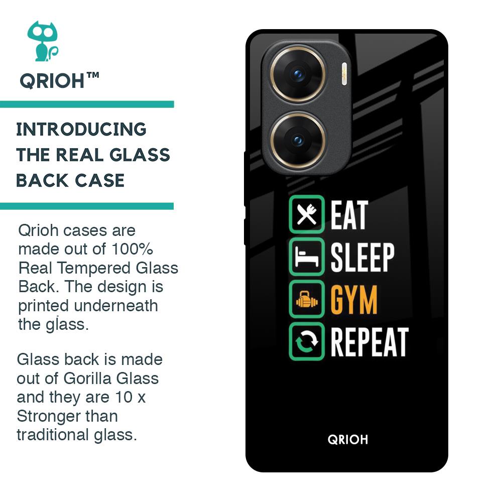 Daily Routine Glass Case for Vivo V29e 5G