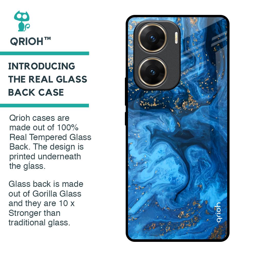 Gold Sprinkle Glass Case for Vivo V29e 5G