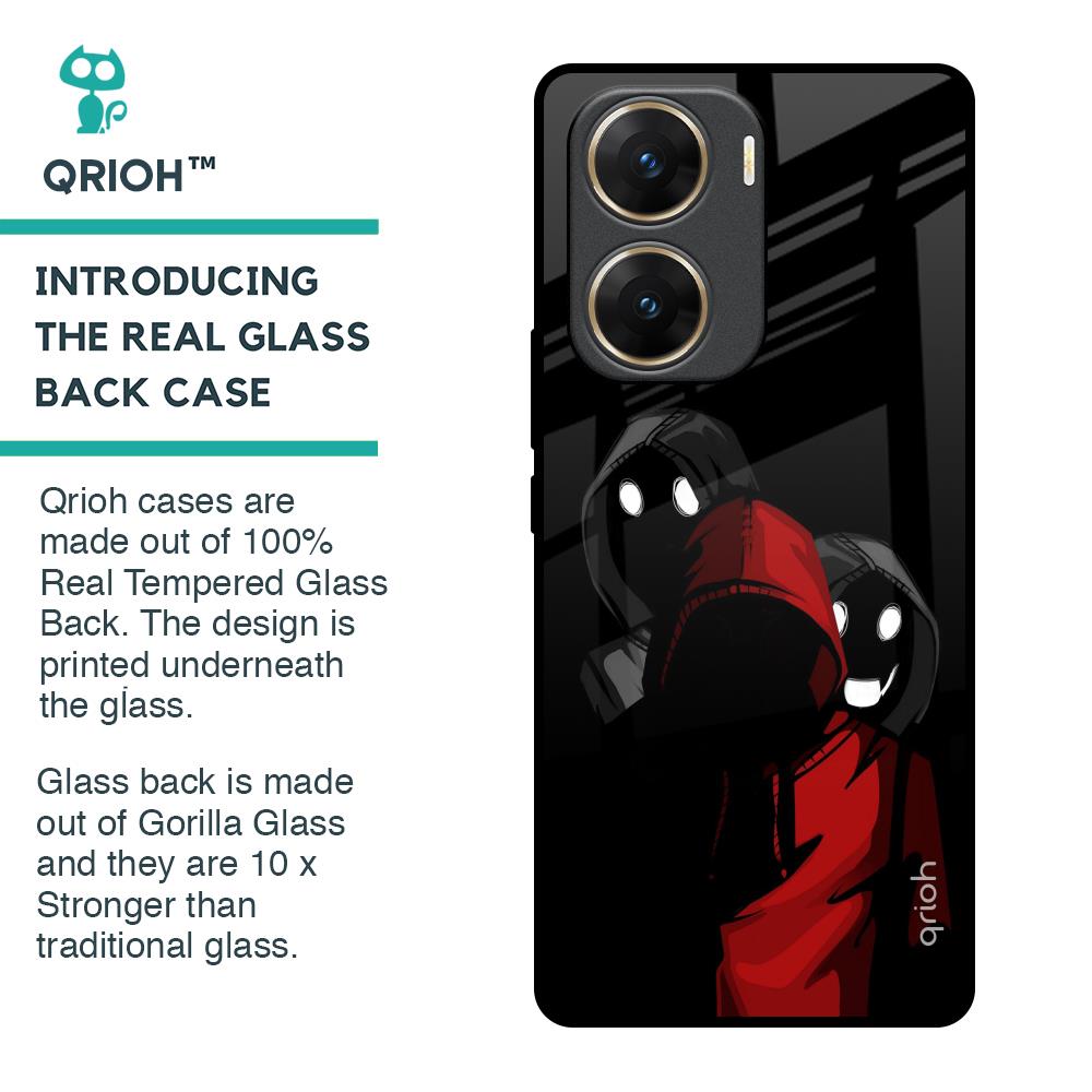 Shadow Character Glass Case for Vivo V29e 5G