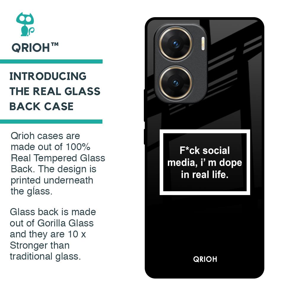 Dope In Life Glass Case for Vivo V29e 5G