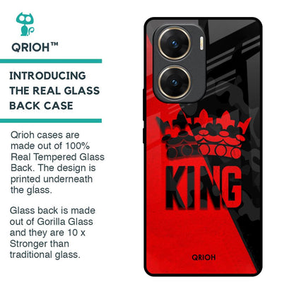 I Am A King Glass Case for Vivo V29e 5G