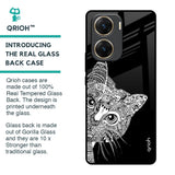 Kitten Mandala Glass Case for Vivo V29e 5G