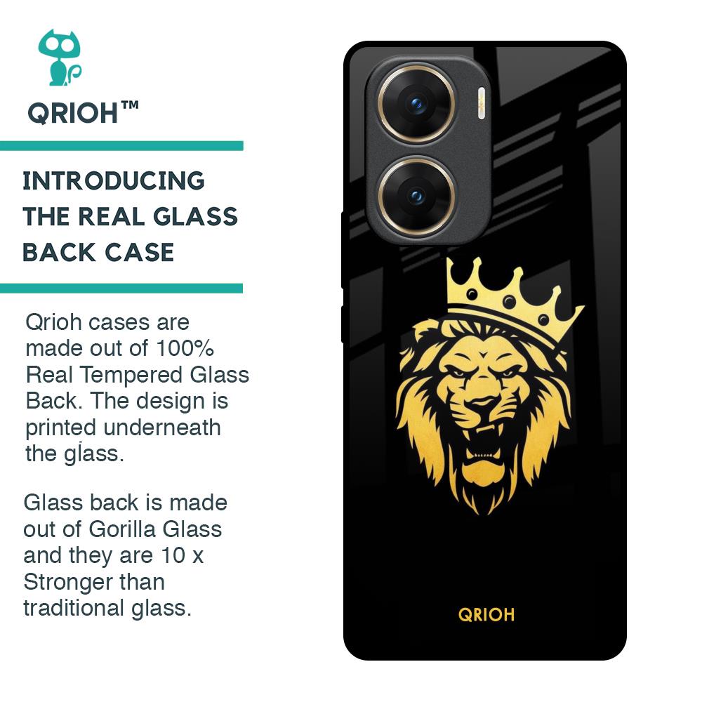 Lion The King Glass Case for Vivo V29e 5G