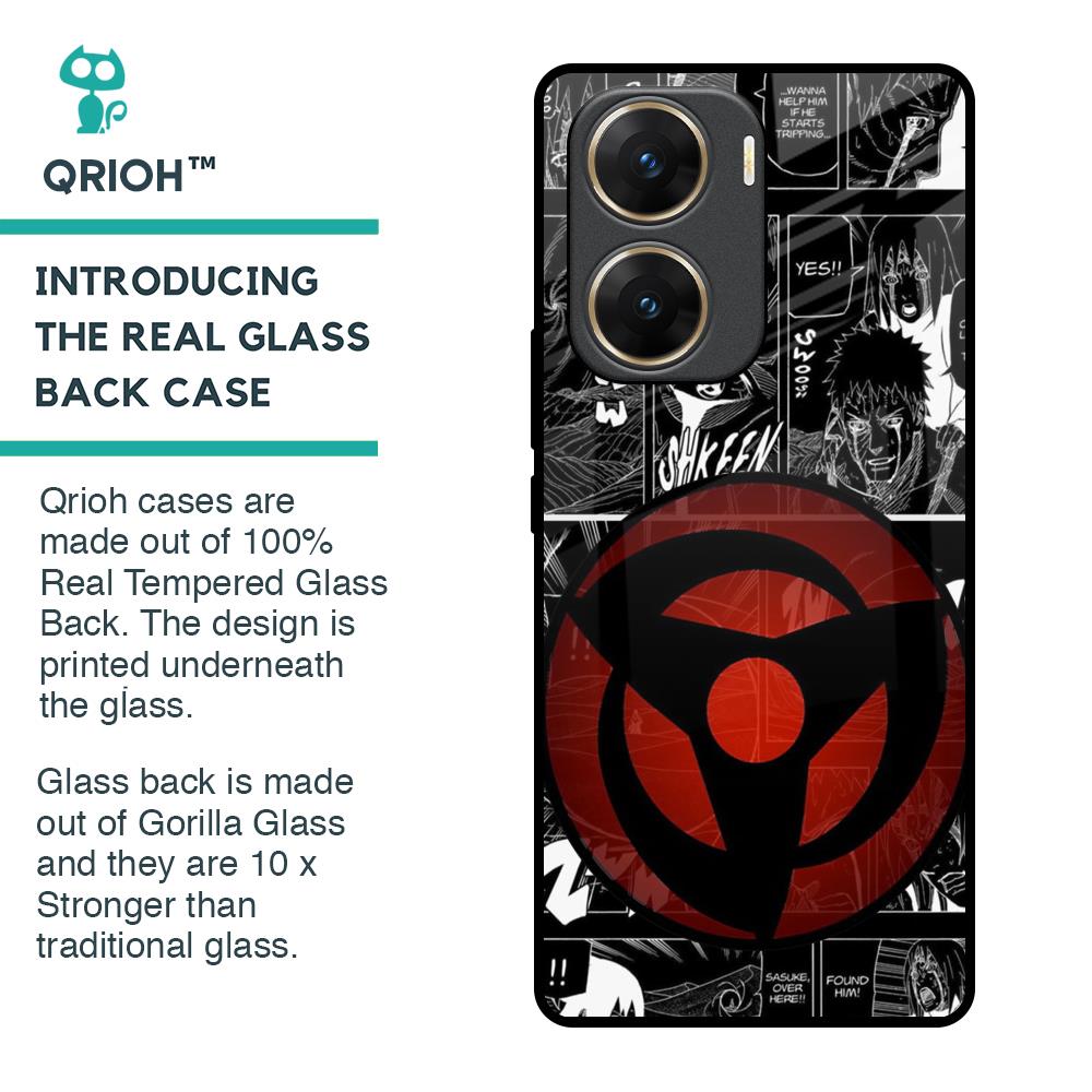 Sharingan Glass Case for Vivo V29e 5G