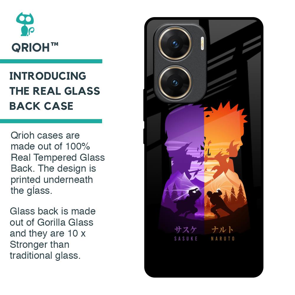 Minimalist Anime Glass Case for Vivo V29e 5G
