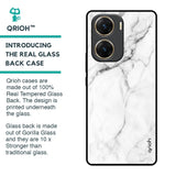 Modern White Marble Glass Case for Vivo V29e 5G