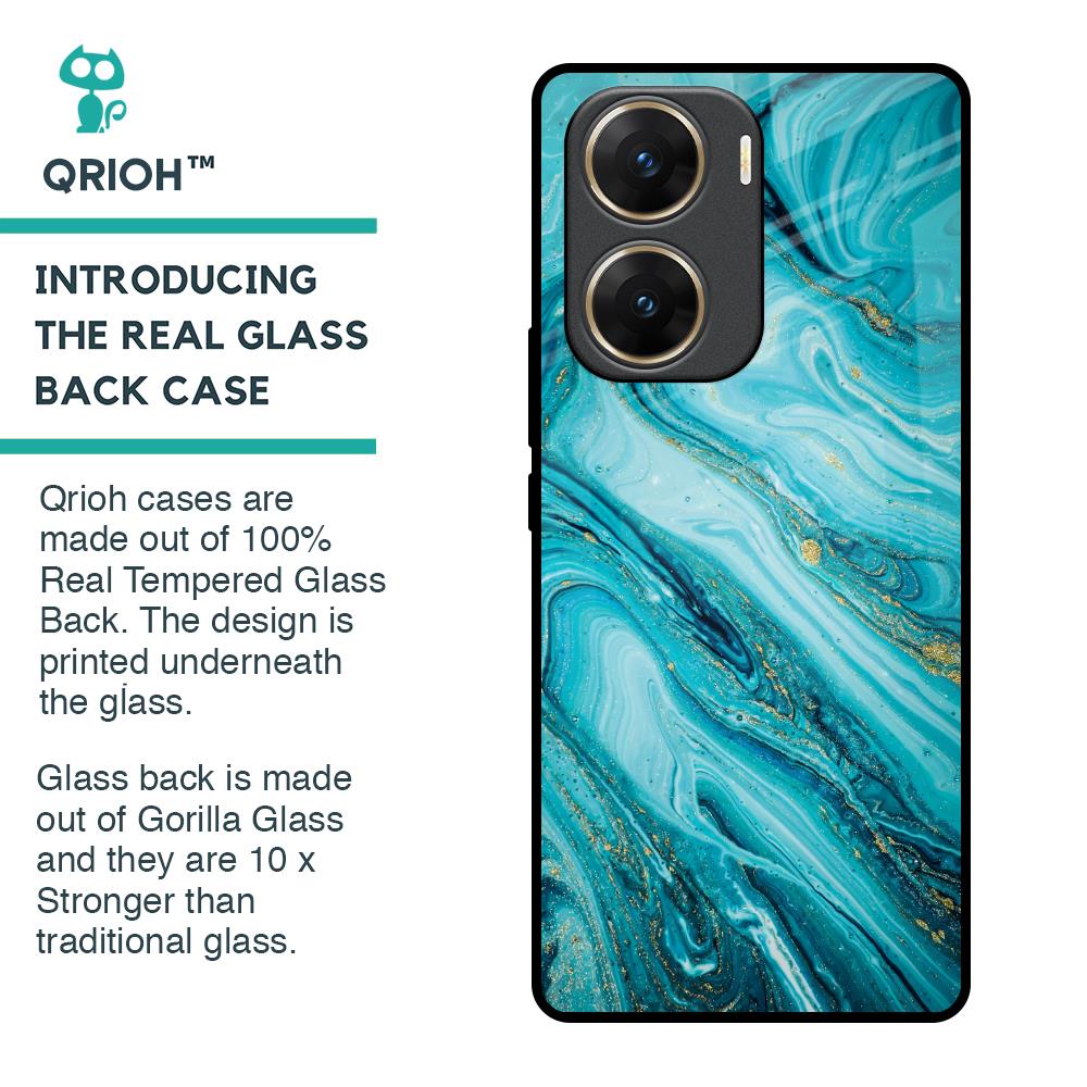 Ocean Marble Glass Case for Vivo V29e 5G