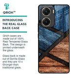 Wooden Tiles Glass Case for Vivo V29e 5G