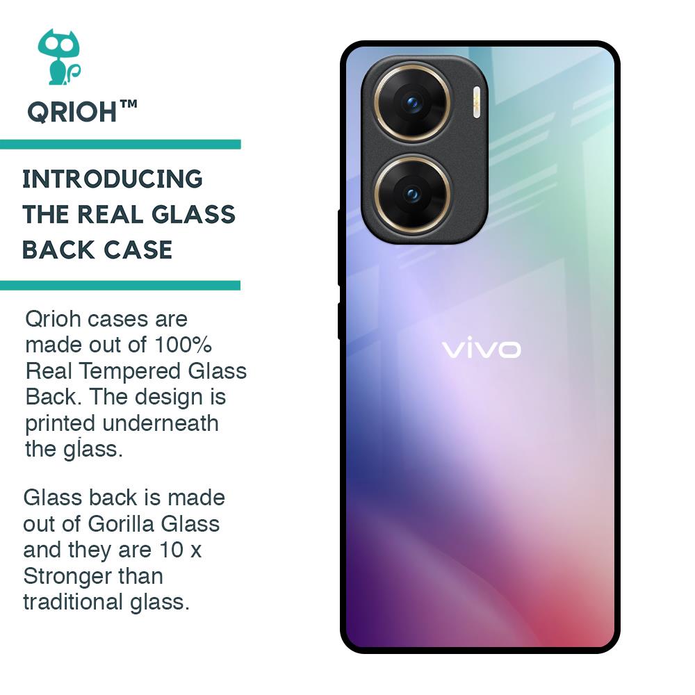 Abstract Holographic Glass Case for Vivo V29e 5G