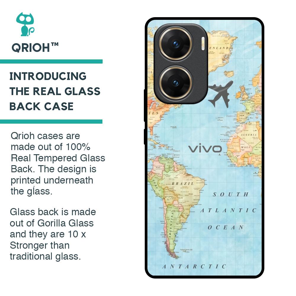 Fly Around The World Glass Case for Vivo V29e 5G
