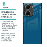 Cobalt Blue Glass Case for Vivo V29e 5G