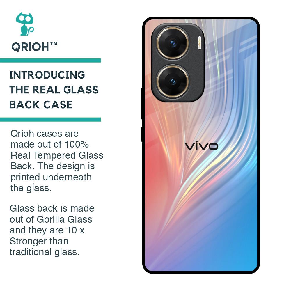 Mystic Aurora Glass Case for Vivo V29e 5G
