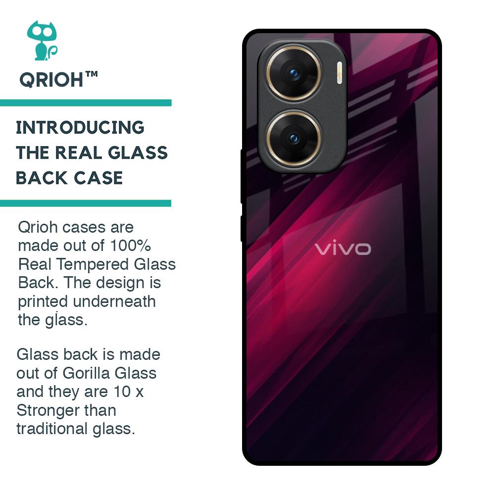 Razor Black Glass Case for Vivo V29e 5G