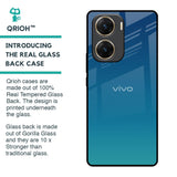 Celestial Blue Glass Case For Vivo V29e 5G