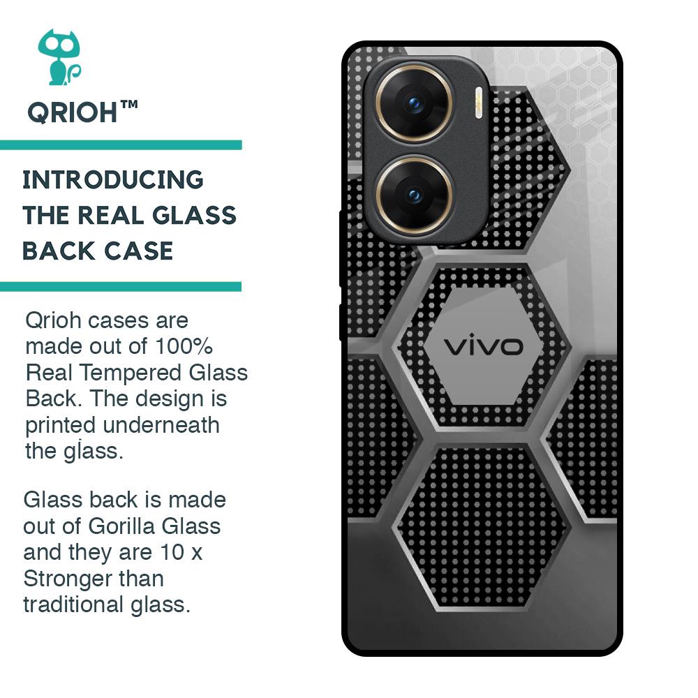 Hexagon Style Glass Case For Vivo V29e 5G