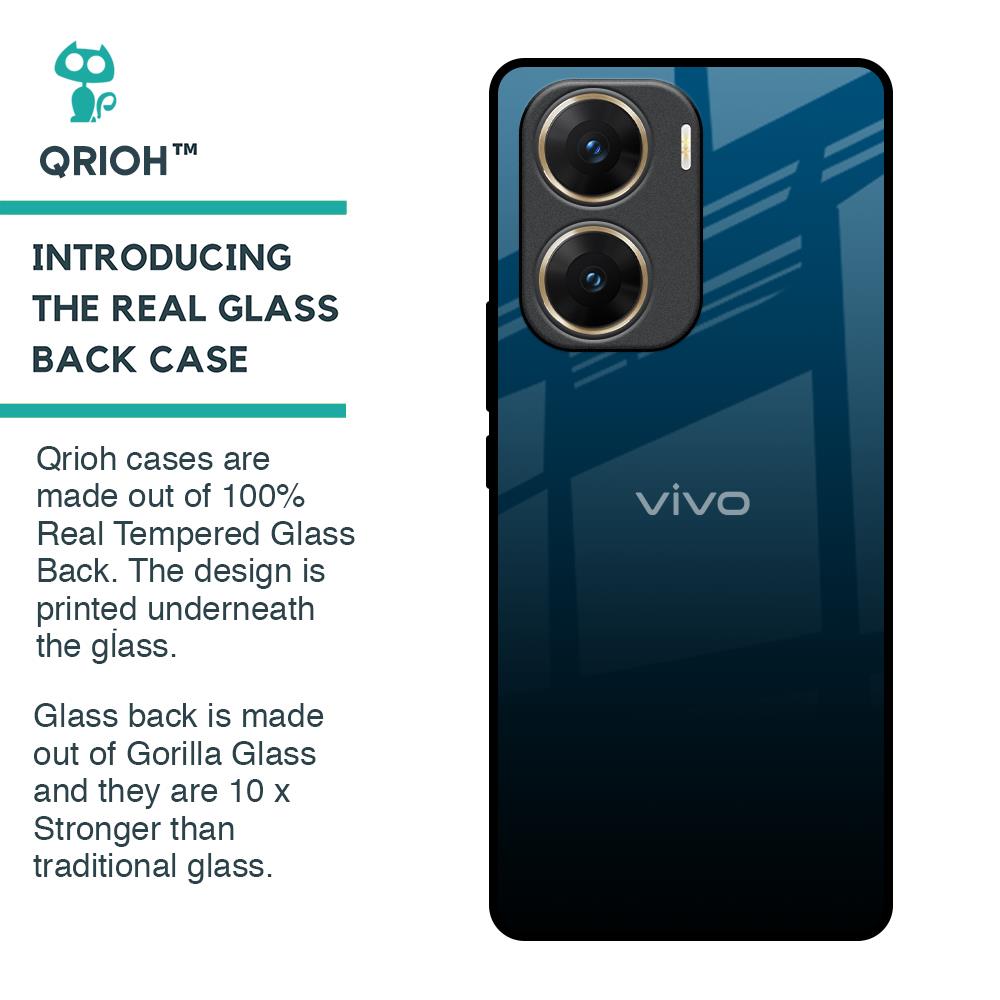 Sailor Blue Glass Case For Vivo V29e 5G