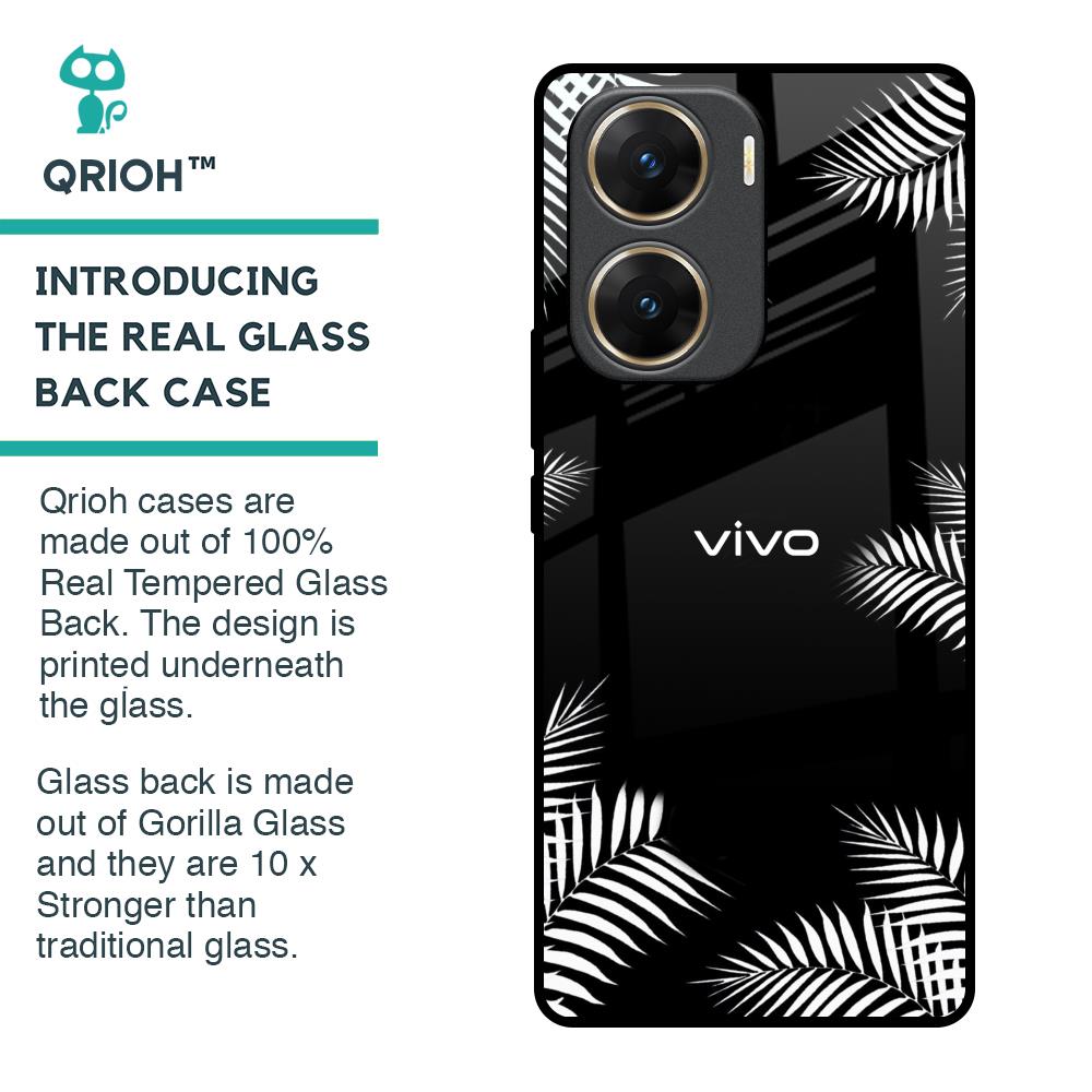 Zealand Fern Design Glass Case For Vivo V29e 5G