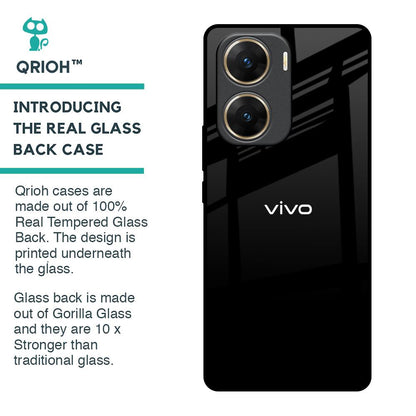 Jet Black Glass Case for Vivo V29e 5G