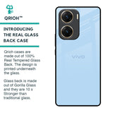 Pastel Sky Blue Glass Case for Vivo V29e 5G