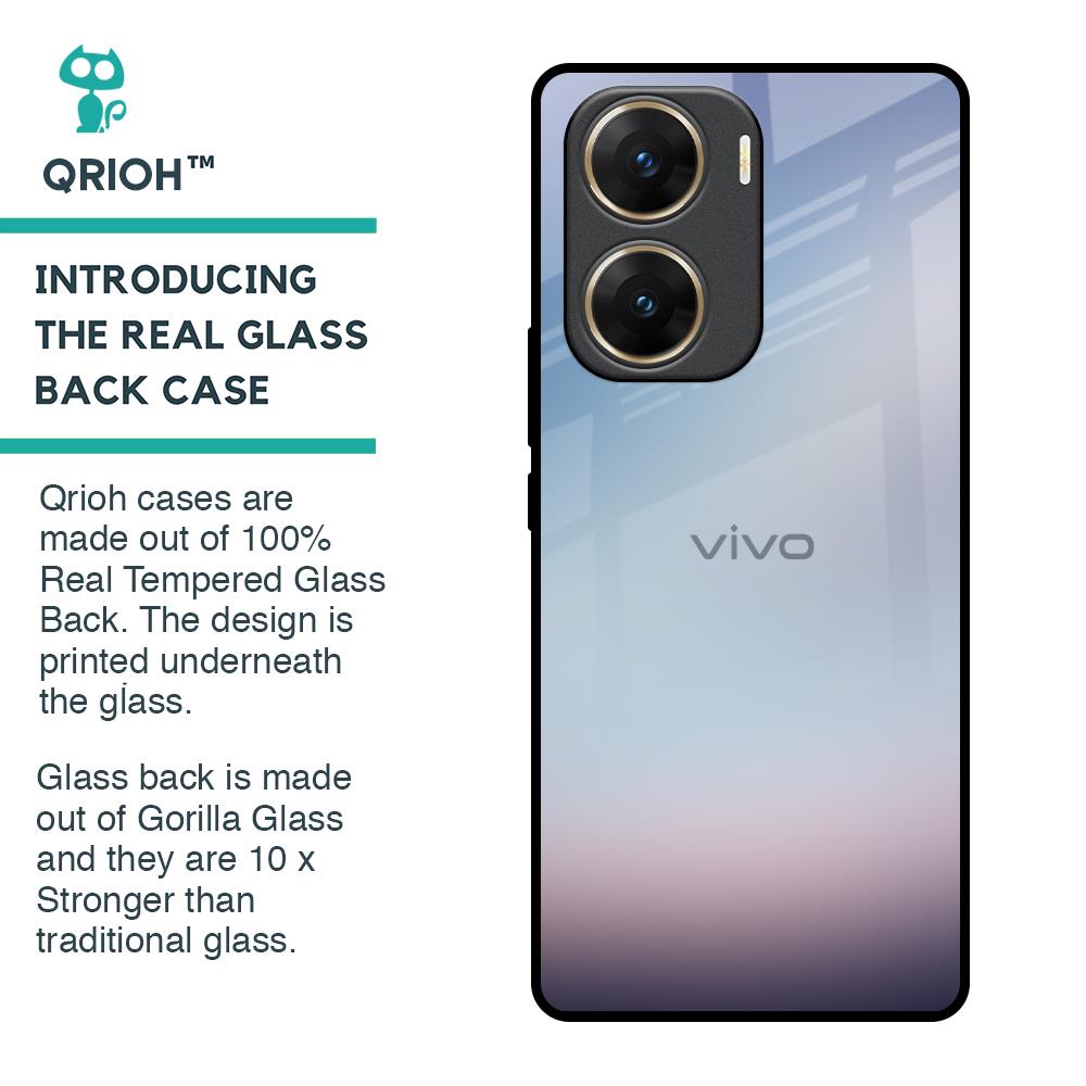 Light Sky Texture Glass Case for Vivo V29e 5G