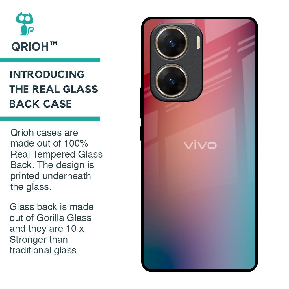 Dusty Multi Gradient Glass Case for Vivo V29e 5G