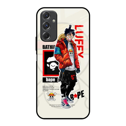 Bape Luffy Samsung Galaxy F34 5G Glass Back Cover Online