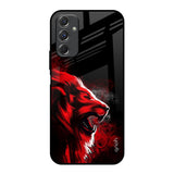 Red Angry Lion Samsung Galaxy F34 5G Glass Back Cover Online