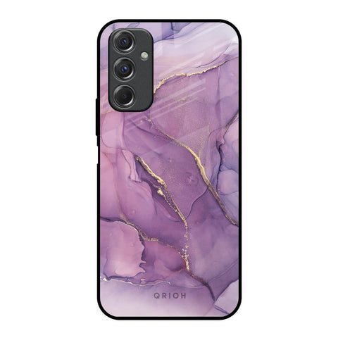 Purple Gold Marble Samsung Galaxy F34 5G Glass Back Cover Online