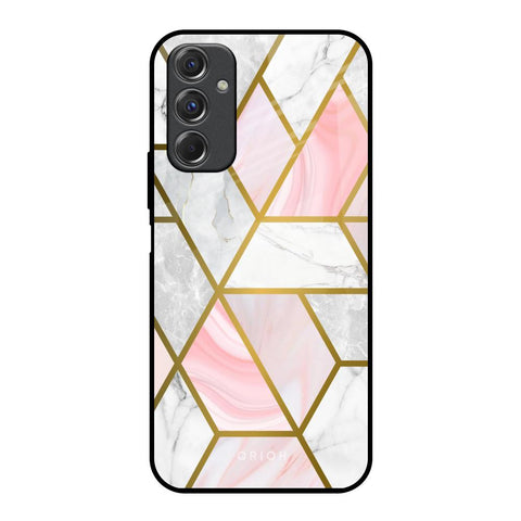 Geometrical Marble Samsung Galaxy F34 5G Glass Back Cover Online