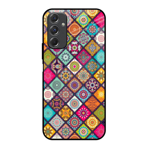 Multicolor Mandala Samsung Galaxy F34 5G Glass Back Cover Online