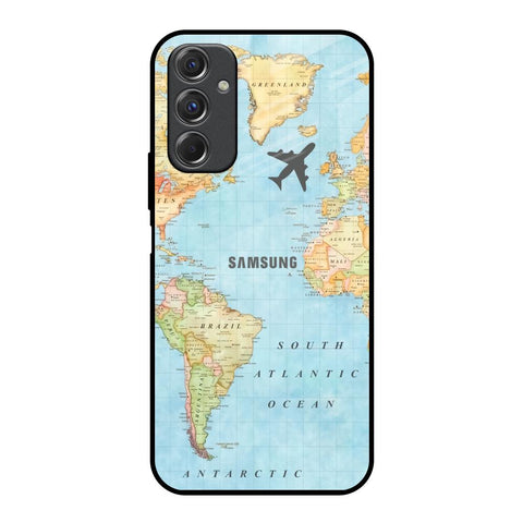 Fly Around The World Samsung Galaxy F34 5G Glass Back Cover Online