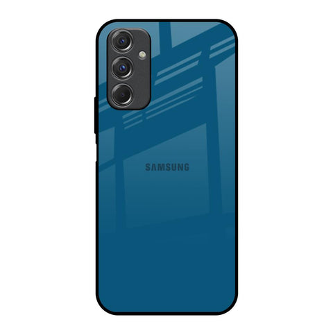 Cobalt Blue Samsung Galaxy F34 5G Glass Back Cover Online