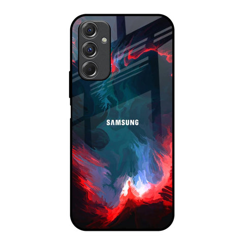 Brush Art Samsung Galaxy F34 5G Glass Back Cover Online